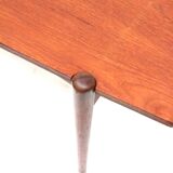 Vintage coffee table with reversible teak and formica top from the 60s