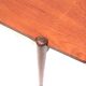 Table basse vintage avec plateau réversible en teck et formica années 60
