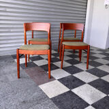 Set of 4 Danish teak chairs