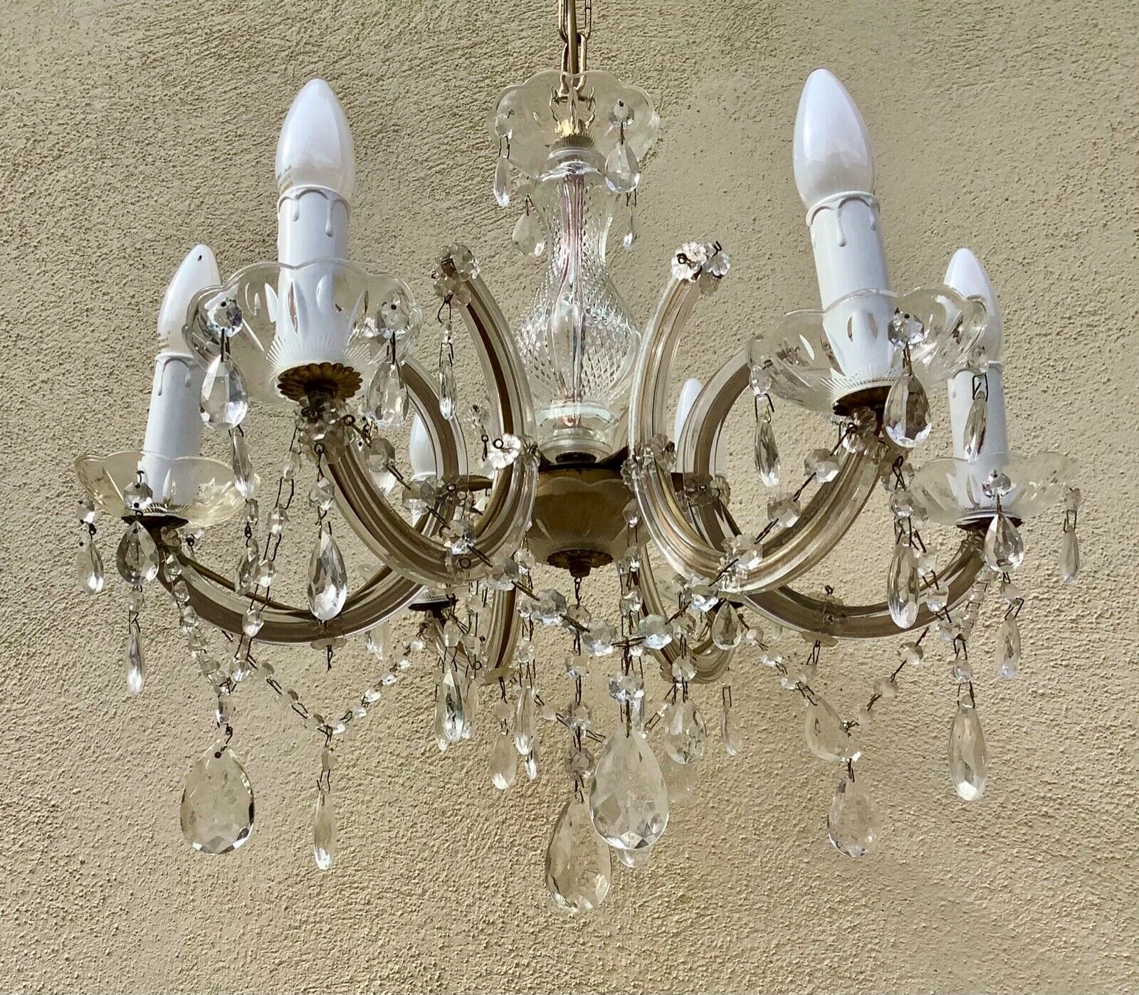Lustre 6 branches art deco