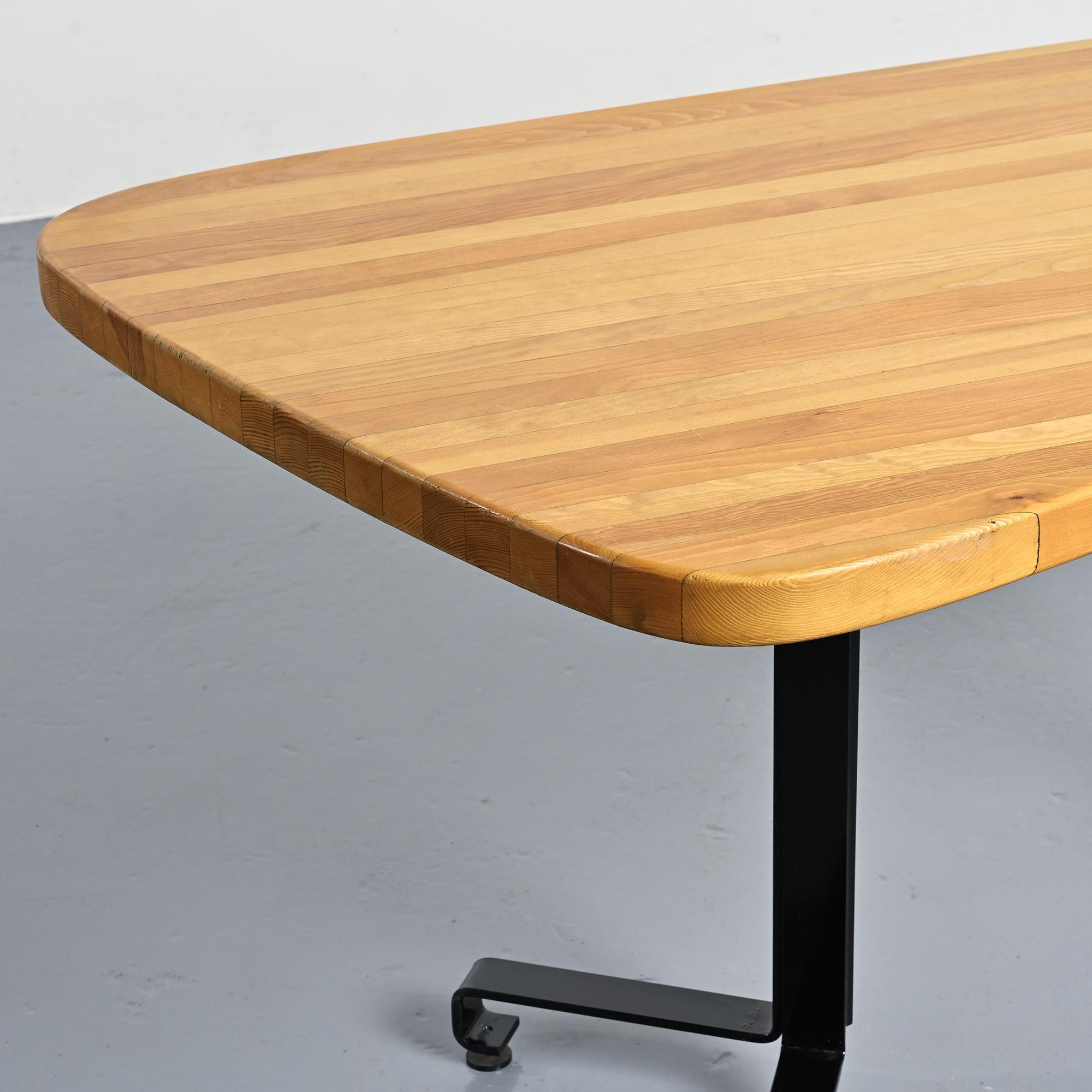Free-form table by Charlotte Perriand, Les Arcs around 1986.