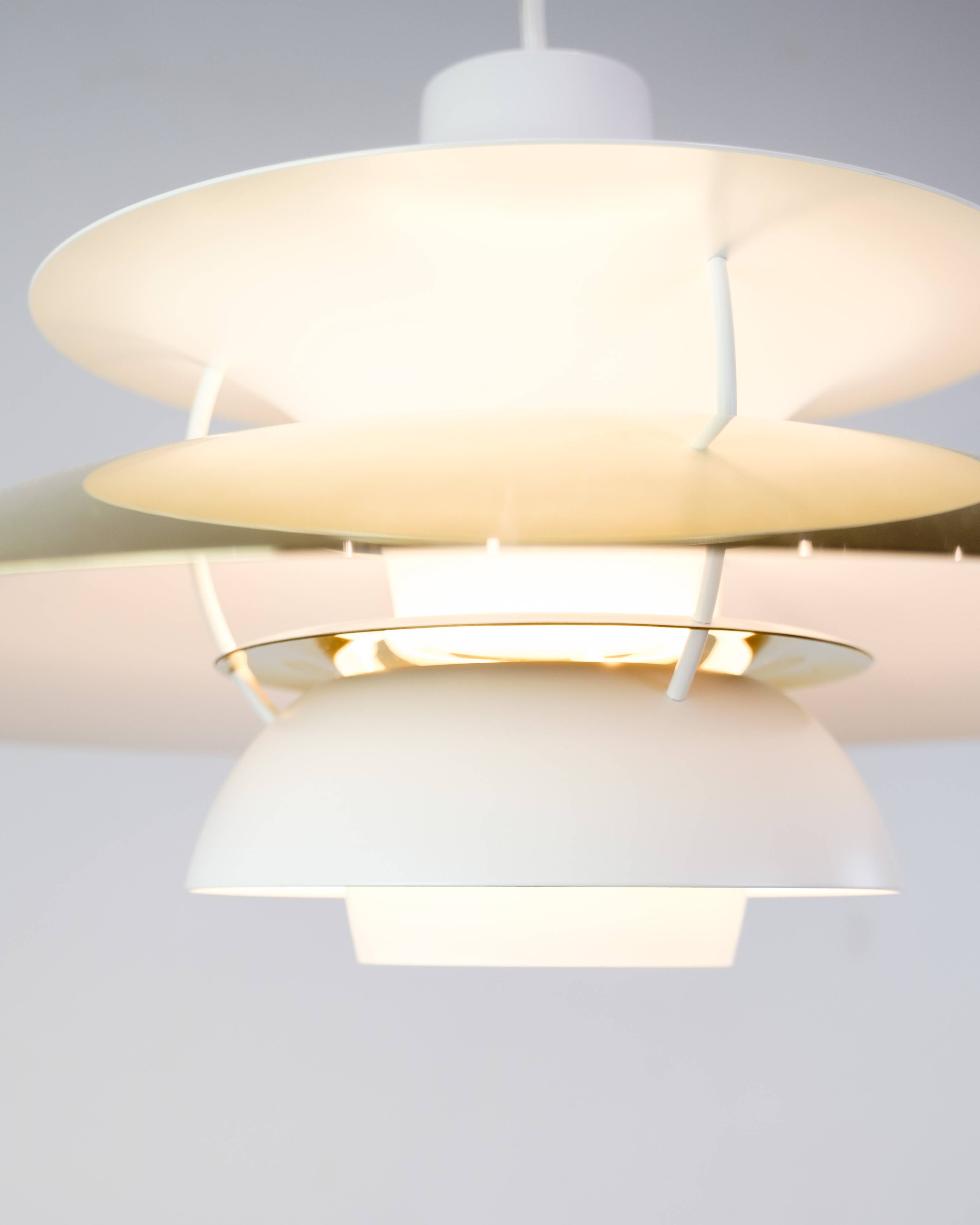 Brass pendant - Model PH5 - Poul Henningsen - Louis Poulsen - 1958