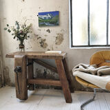 Painting mountain landscape