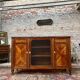 Low sideboard in marquetry style Louis XVI late nineteenth century