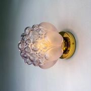 Paire de appliques en verre bulle – style Helena Tynell, Allemagne, vers les années 1970.