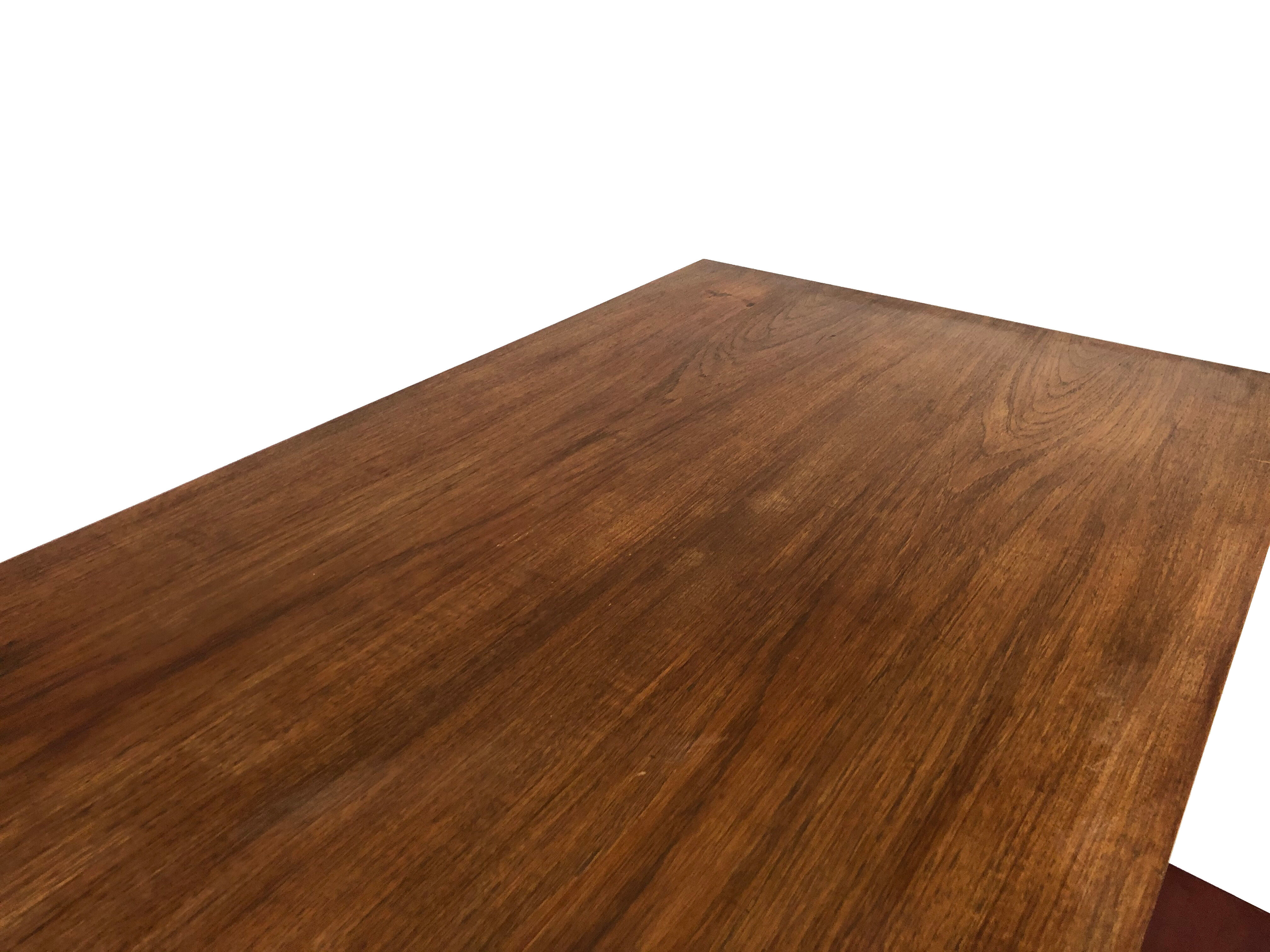 Vintage desk of the 1960s in teak veneer