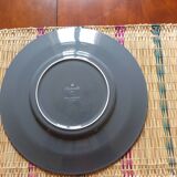 Set of 8 anthracite gray presentation plates from Christofle Paris