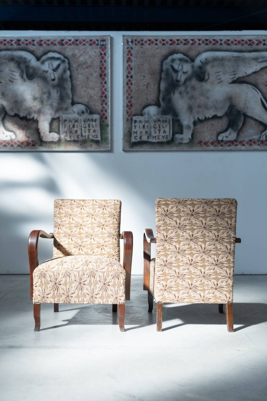 Set of Two Art Deco Armchairs – 1940s/1950s