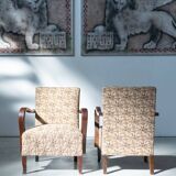 Set of Two Art Deco Armchairs – 1940s/1950s