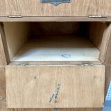 Meuble de métier à clapets en chêne, rénové