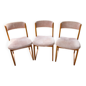 lot de 3 chaises traineau