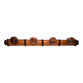 Coat rack "bamboo" with 4 old hooks.