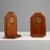 French Art Deco Bookends in Wood and Bronze, circa 1920