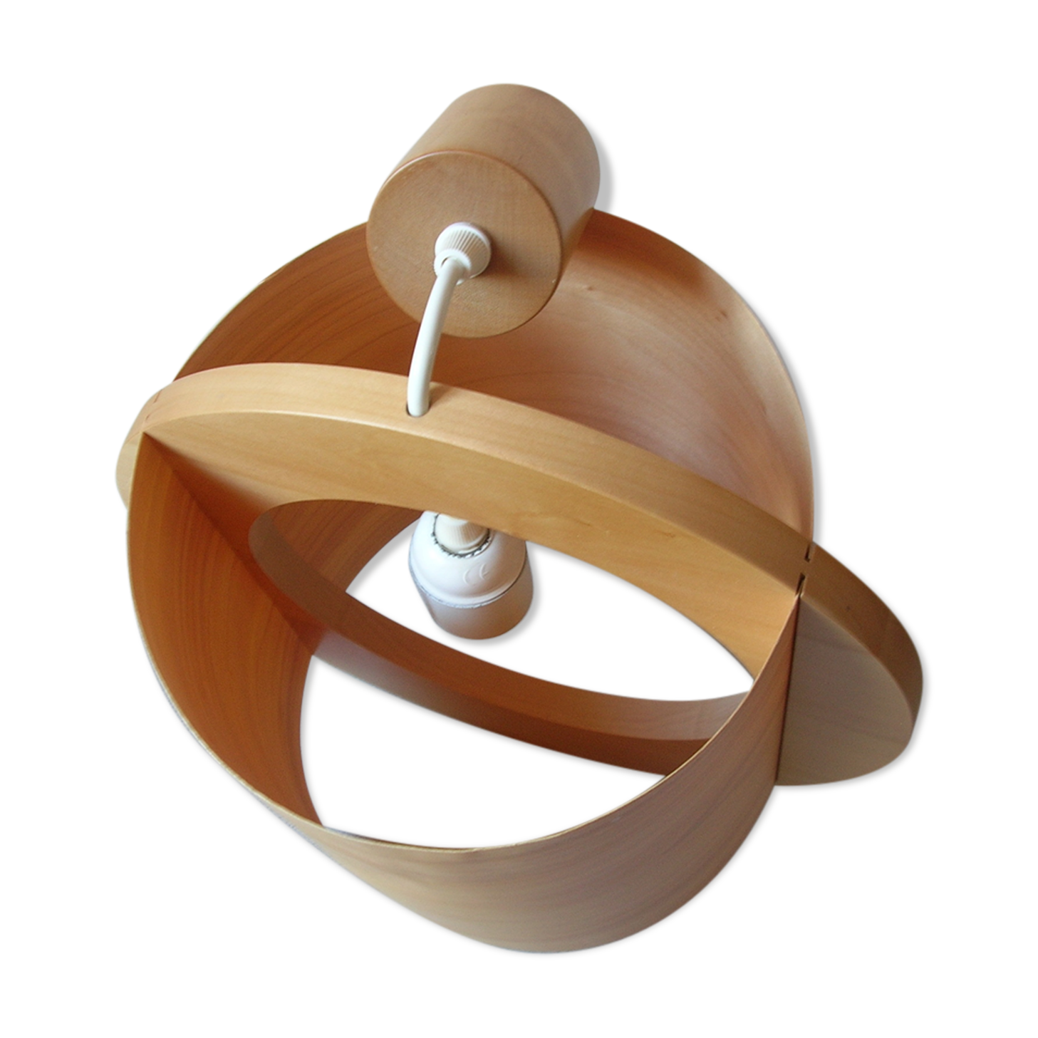 Suspension plafonnier lustre en bois style scandinave déco chalet montagne