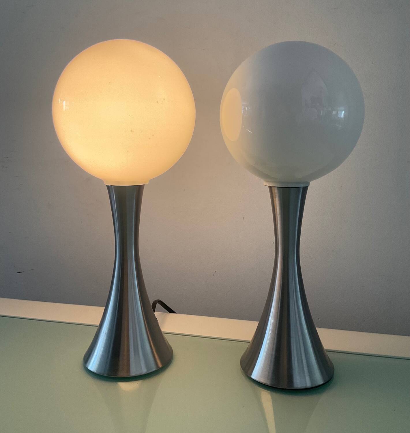Pair of Space Age lamps