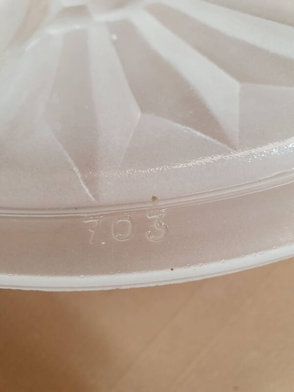 Plafonnier vasque art deco Dégué