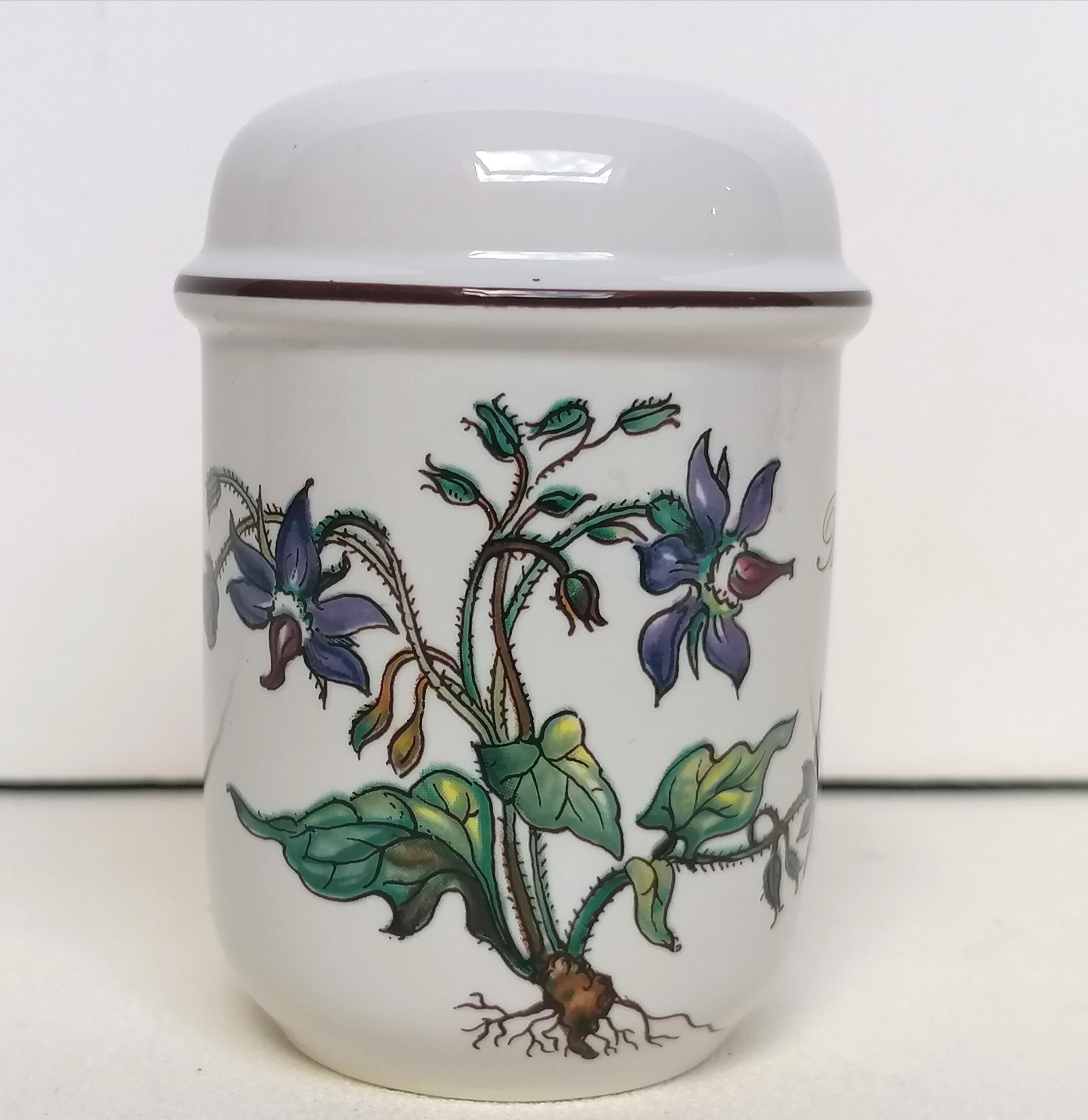 Salière and pepper shaker Villeroy and Boch botanical decoration