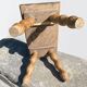 Tabouret en bois vintage