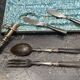 7-piece carving and serving set from the early 20th century.