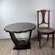 Art Deco period side table in Macassar ebony, 1930