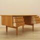 Oak desk, Danish design, 1960s, designer: Henning Kjærnulf