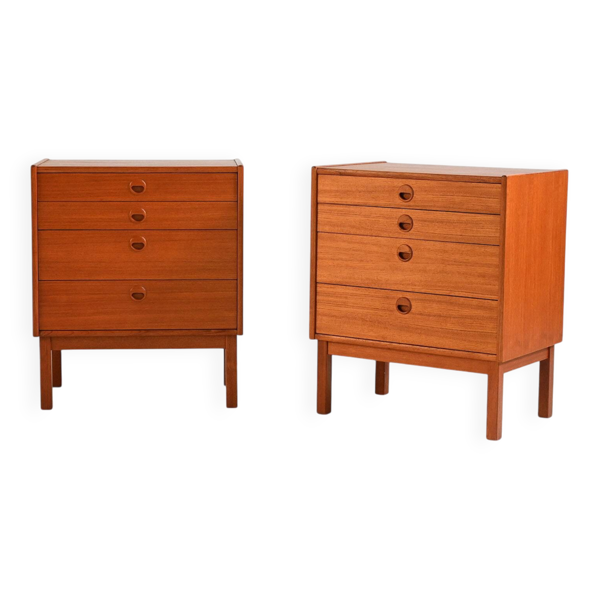 Teak bedside cabinets, Scandinavia 1960s