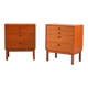 Teak bedside cabinets, Scandinavia 1960s
