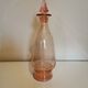 Art Deco pink glass carafe