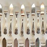 PLATIL 12 Couverts à Poisson  Métal Argenté