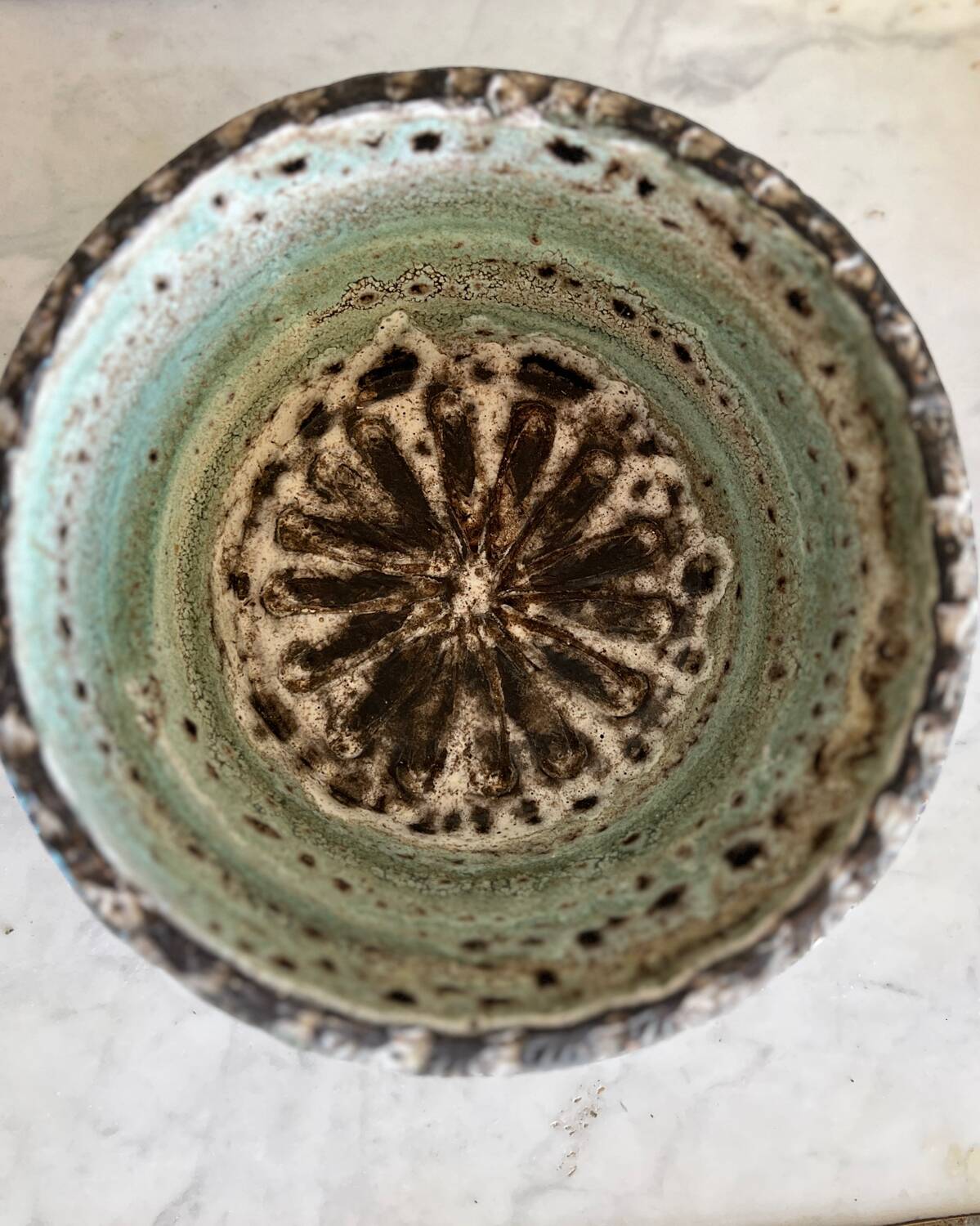 Ceramic salad bowl a. thiry