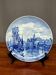 Collection plate Fürstenberg – Emden. Hand-painted cobalt.
