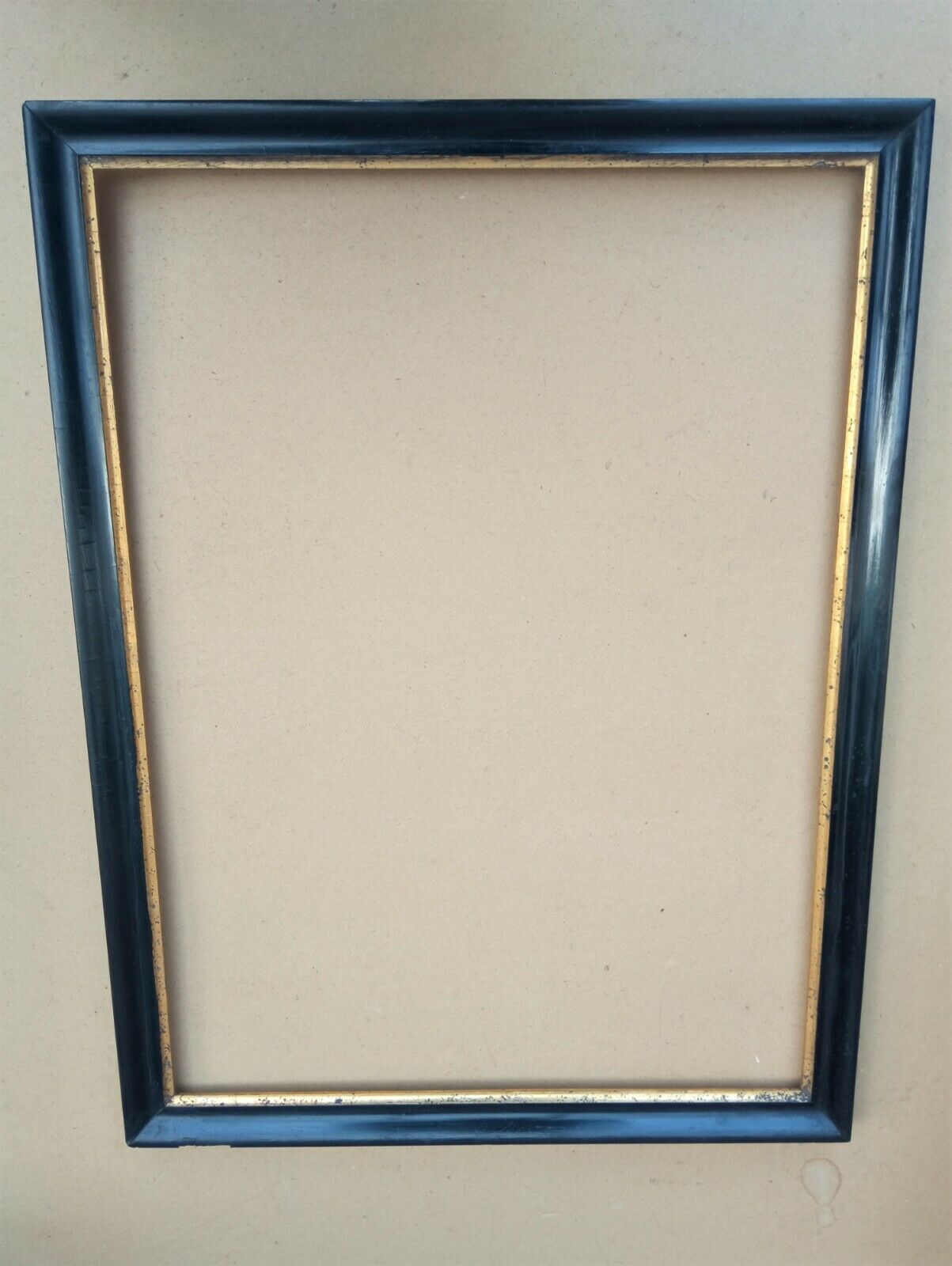 Black lacquered frame Napoleon III leaf 62.3 x 45.9 cm