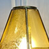 Lampe à poser globe vintage en verre