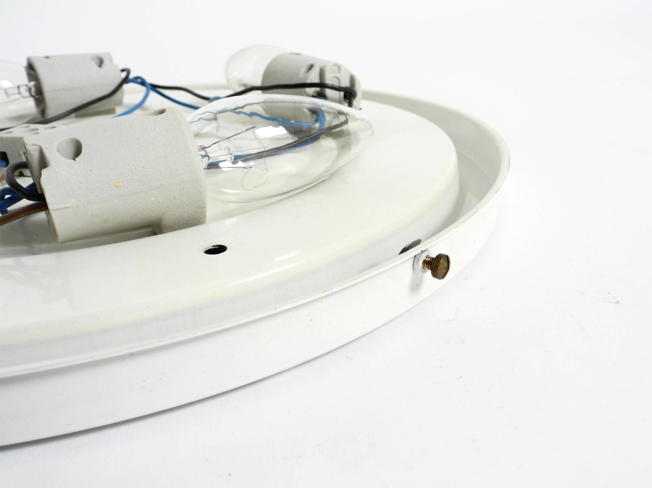 Stunning 1960s illuminated Limburg crystal glass wall mirror