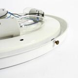 Stunning 1960s illuminated Limburg crystal glass wall mirror