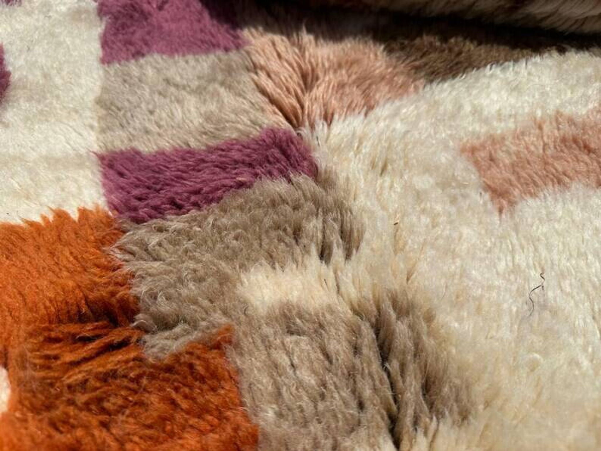 Multicoloured Moroccan Mrirt rug 300x200 cm – abstract geometric pattern
