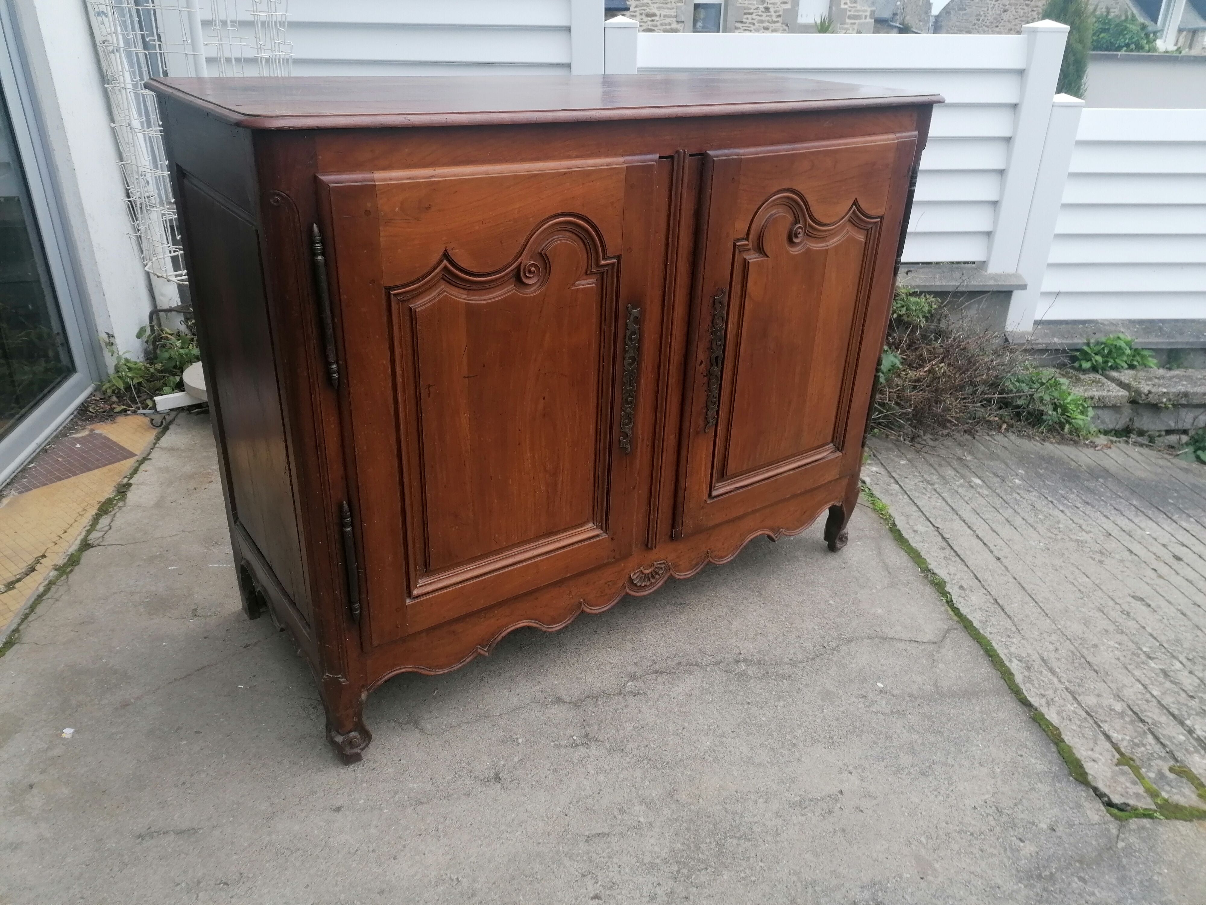 Louis xv cherry wood sideboard