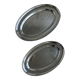 Duo de plats en inox Jean Couzon