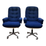Paire de fauteuils de bureau 1970