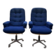 Paire de fauteuils de bureau 1970