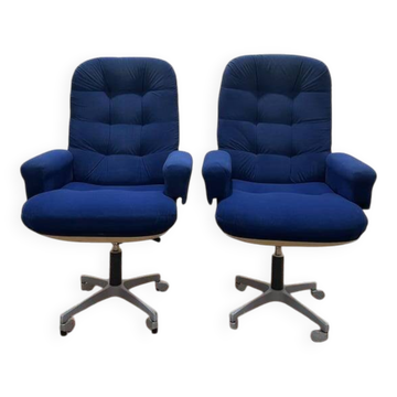 Paire de fauteuils de bureau 1970