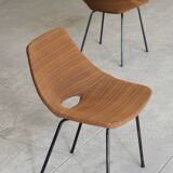 Pair of "barrel" chairs 1965 Pierre Guariche