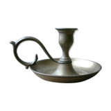 Copper hand-held candlestick