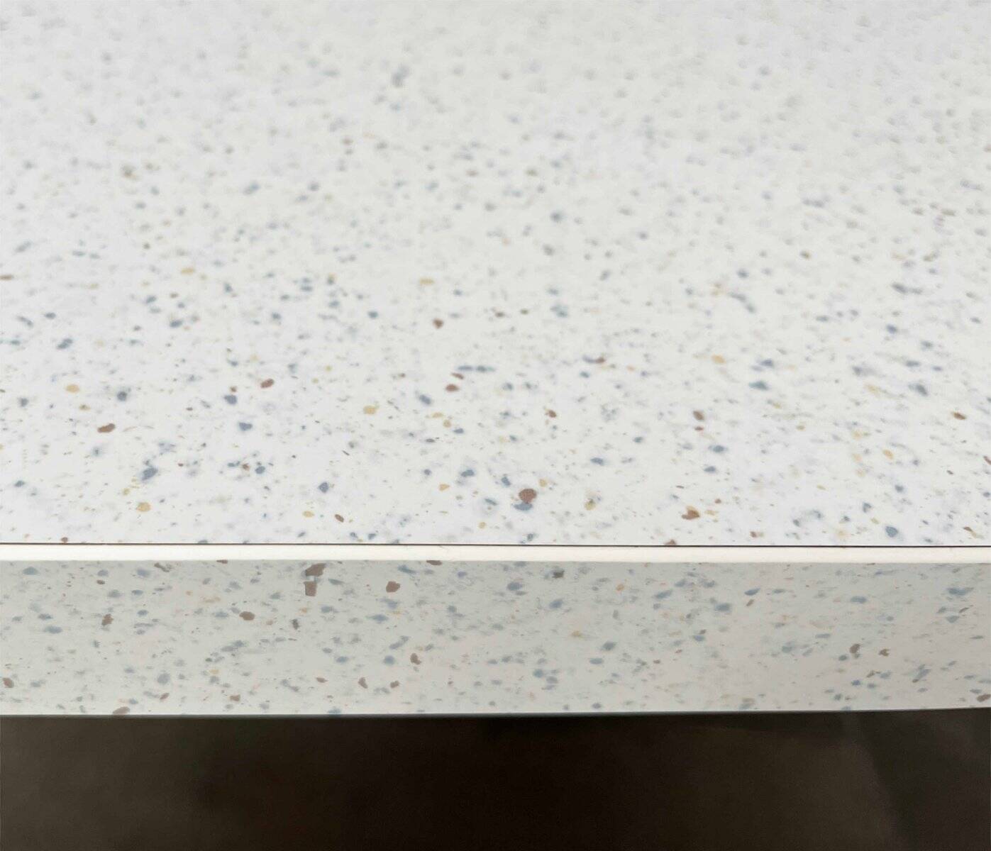 Postmodern Italian vintage dining table with terrazzo-style surface, 1980s.