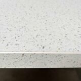 Postmodern Italian vintage dining table with terrazzo-style surface, 1980s.