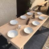Solid wood dining table