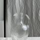 Large blown glass carafe with ice cube compartment Biot