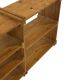 Vintage Wall shelf rack Pine wood 70s minimalist design