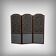 Fabric screen, mahogany and rosewood – 1900