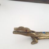 Vintage Nutcracker - Brass Crocodile - 1970